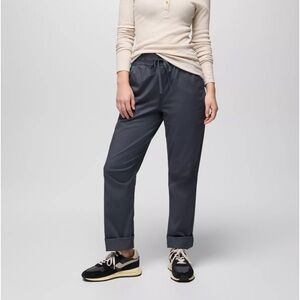 Prana Charcoal Women’s Pants Size 8 Cotton Elastic Waist Cargo, Trek Casual